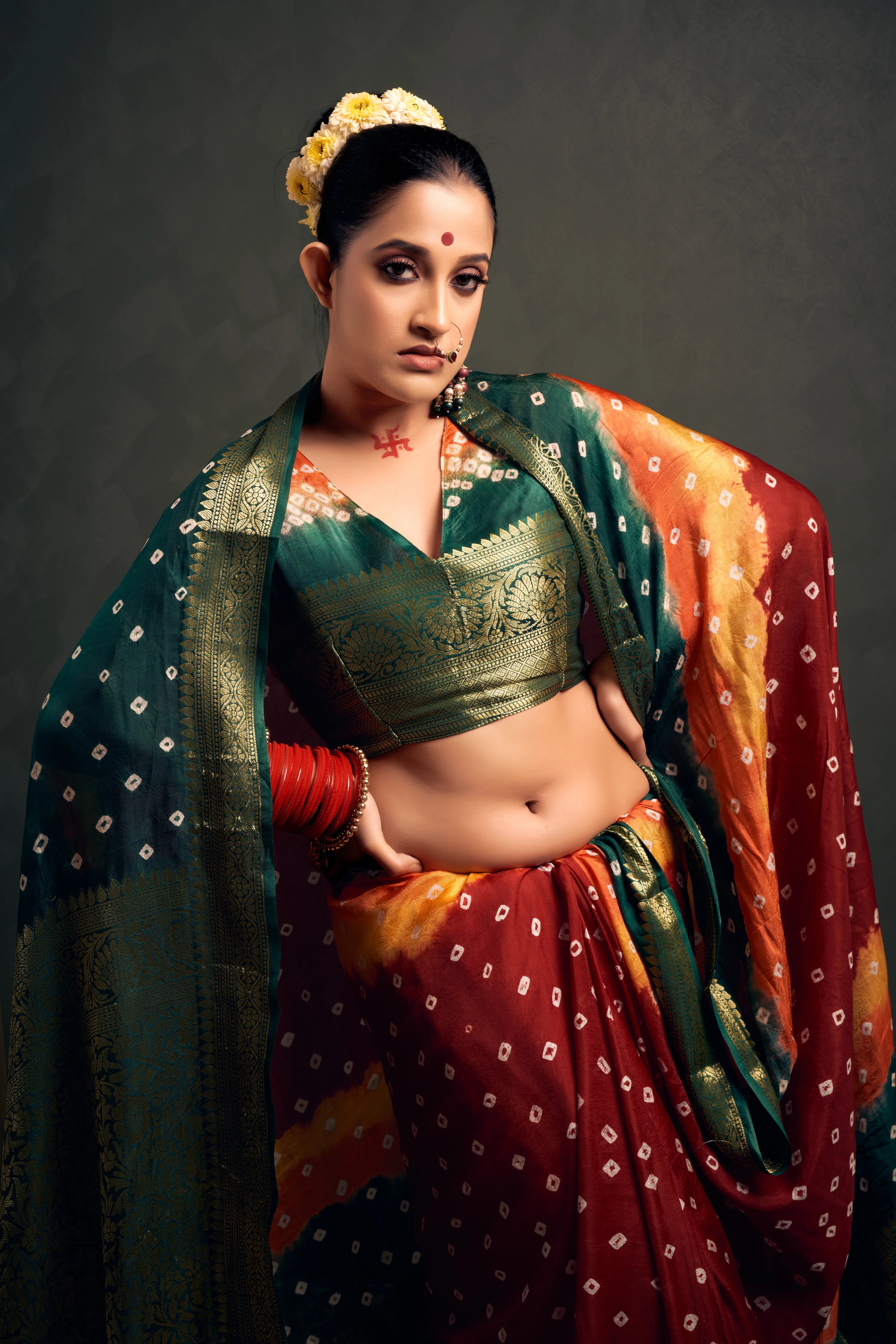 MaroonKanjeevaramSilkBandhaniWeddingSaree3.webp