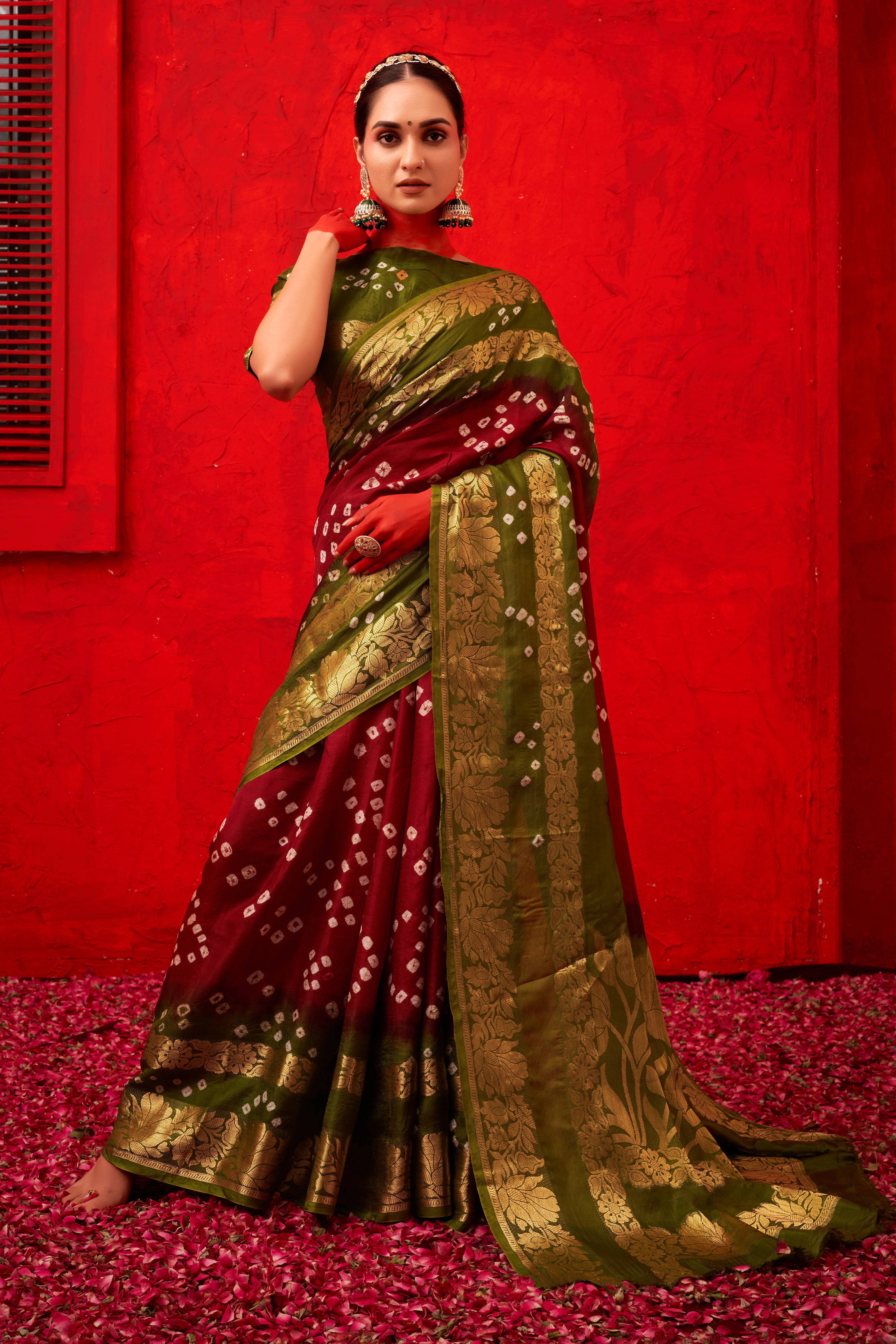 ScarletRedMullberySilkBandhaniPartyWearSaree1.webp